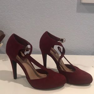 Burgundy heels